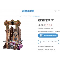 Playmobil : Nieuw. Barbarentoren.  Set 4774,