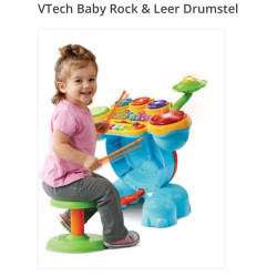 VTech Rock & Leer drumstel. Krukje ontbreekt