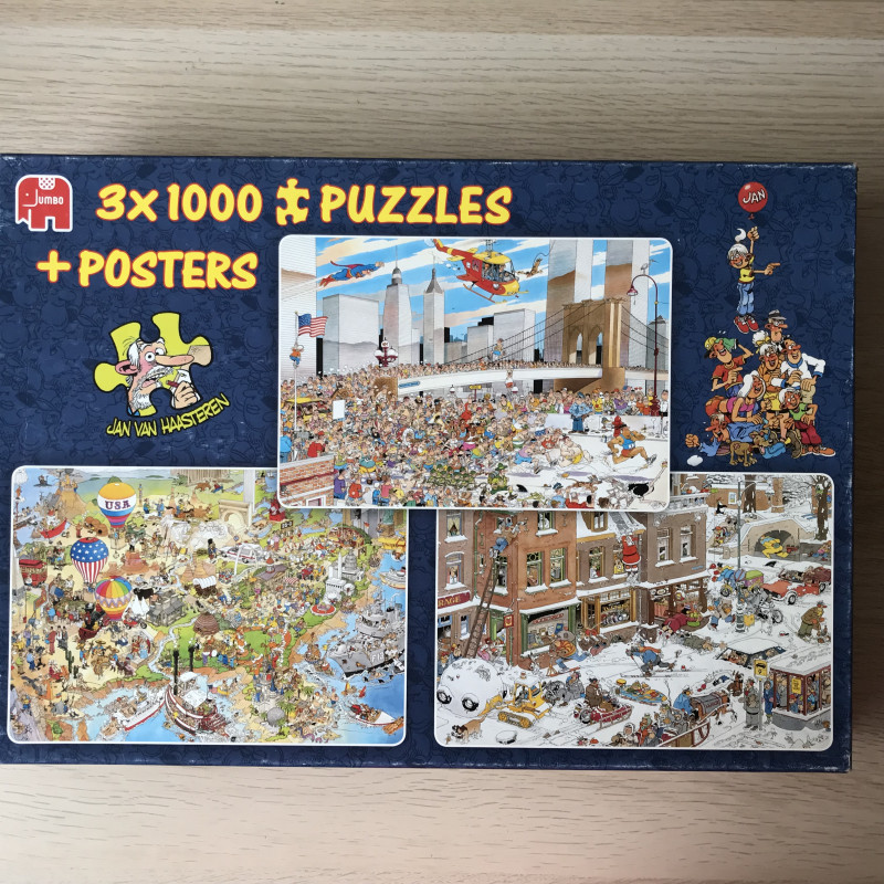 Jan van Haasteren : 3 x 1000 stukjes.
