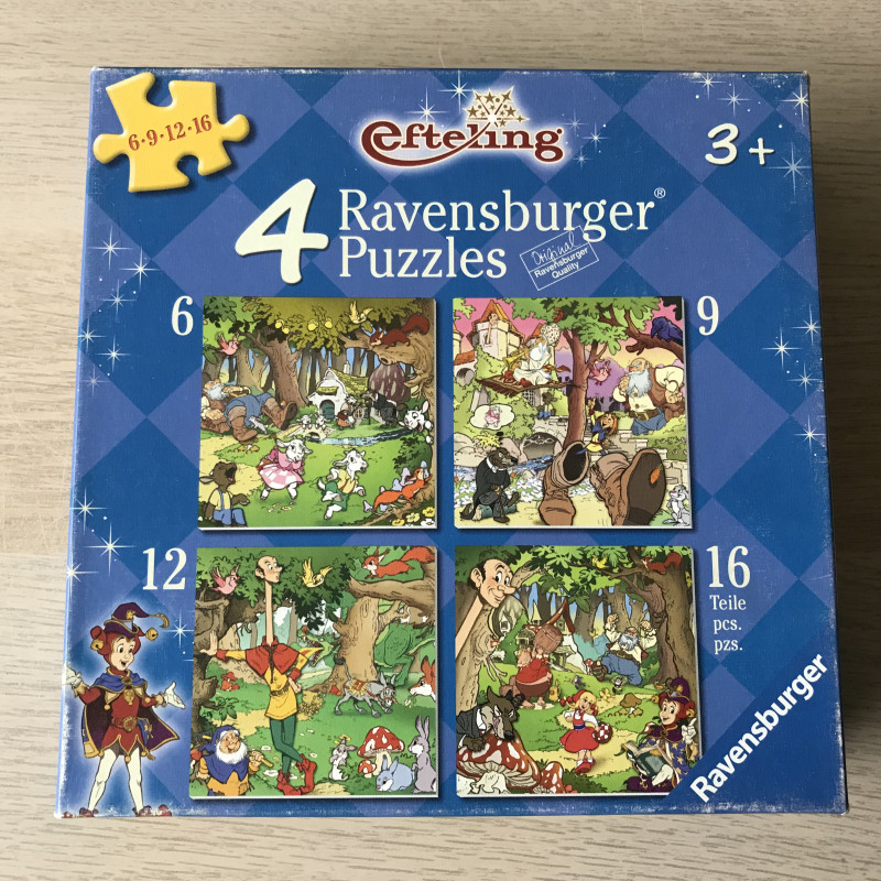 Efteling : 6, 9, 12 en 16 stukjes.