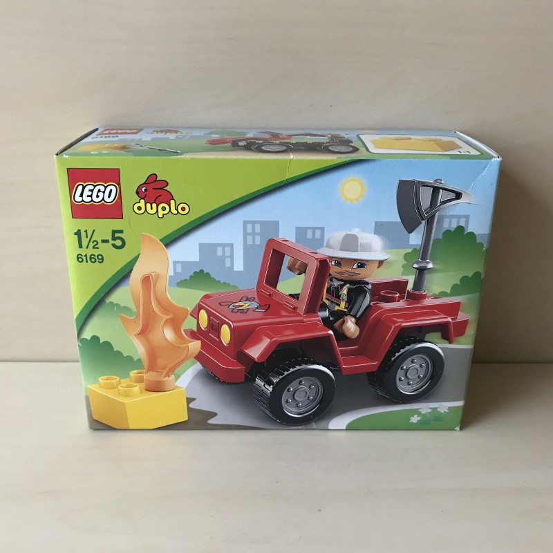 Duplo 6169 : Nieuw. Brandweerwagen, brandweerauto.
