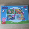 Peppa Pig : 4 in 1 Puzzel. 12, 16, 20 en 24 stukjes