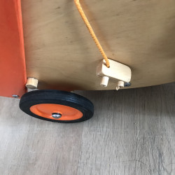 Van Dijk houten poppenwagen. Opknapper