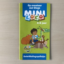 Mini Loco boekje : Op avontuur met Diego. Ontwikkelingsspelletjes. Leeftijd 4-6 jaar.