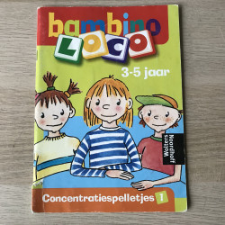 Bambino Loco boekje : Concentratiespelletjes 1 . Leeftijd 3-5 jaar.