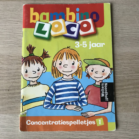 Bambino Loco boekje : Concentratiespelletjes 1 . Leeftijd 3-5 jaar.