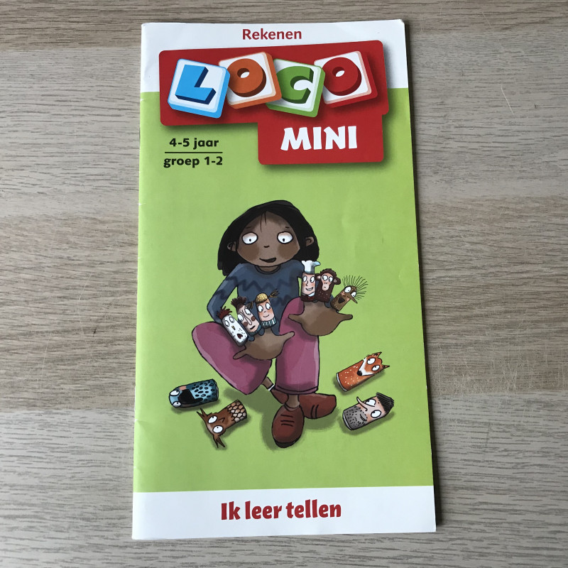 Mini Loco boekje : Ik leer tellen. Leeftijd 4-5 jaar.
