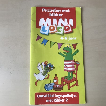 Mini Loco boekje : Ontwikkelingsspelletjes met Kikker. Leeftijd 4-5 jaar.