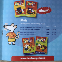 Bambino Loco set : Muis en haar vriendjes. Leeftijd 3-5 jaar