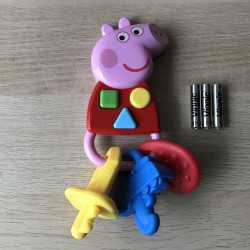 Peppa Pig : sleutelbos met geluidjes