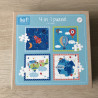 Lief! 4 puzzels. 4, 6, 9 en 16 stukjes