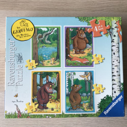 De Gruffalo. Puzzel 12,16 20 en 24 stukjes