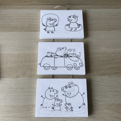 Peppa Pig : schilderijtjes met waterverf. Ongebruikt