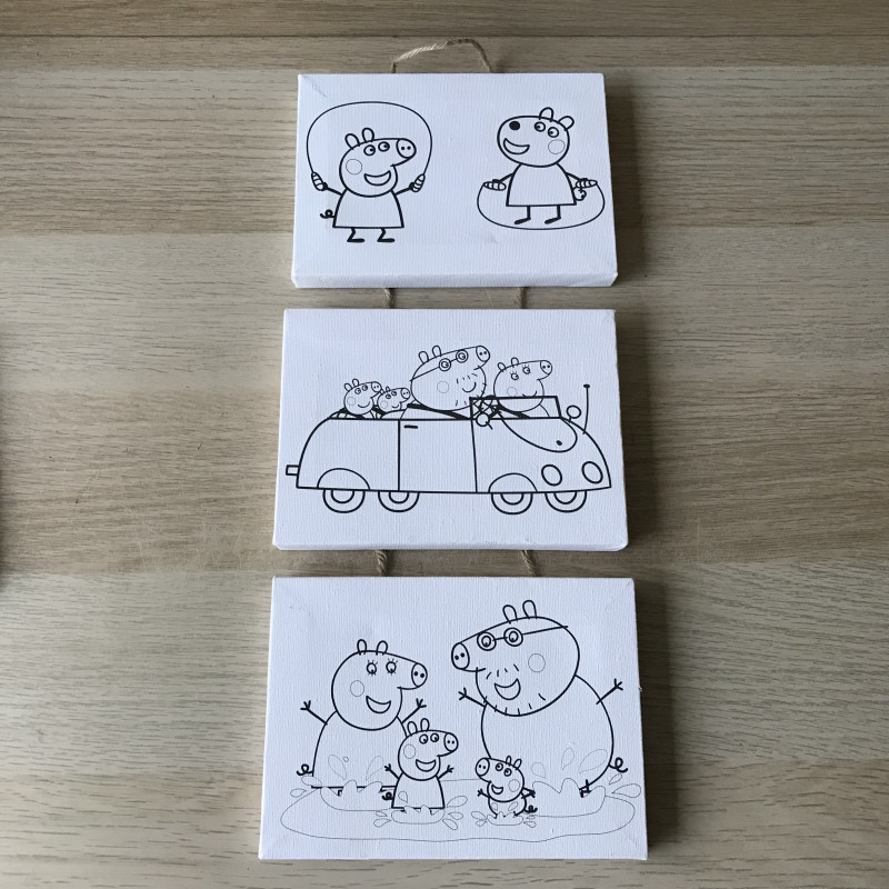 Peppa Pig : schilderijtjes met waterverf. Ongebruikt