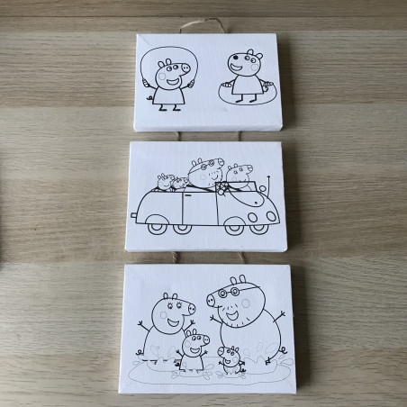 Peppa Pig : schilderijtjes met waterverf. Ongebruikt