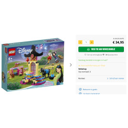 Lego set 43182: Disney. Mulan's Training Set