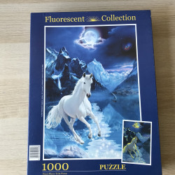 Paard :  Fluoriserend. 1000 stukjes.