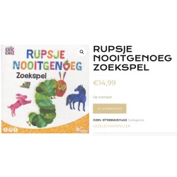 Eric Carle : Rupsje Nooitgenoeg Zoekspel.