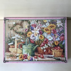 Barbara Mock :  Op de tuintafel. 500 stukjes.