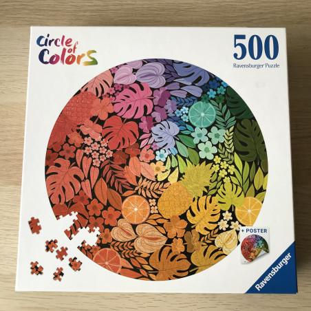 Circle of colours . 500 stukjes rond