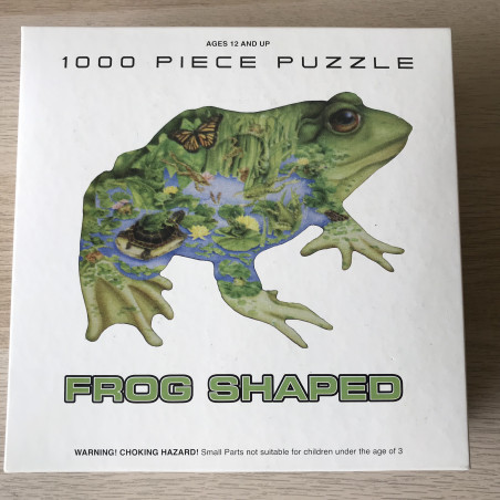 Silhouet puzzel : Frog / kikker. 1000 stukjes