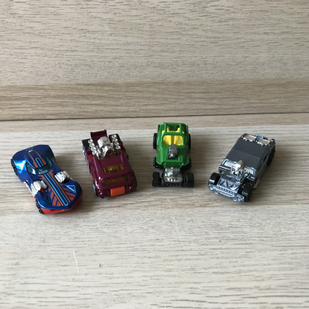 4 Hotwheels : 4 snelle autootjes