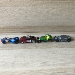 4 Hotwheels : 4 snelle autootjes