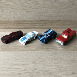 4 Hotwheels : 4 snelle autootjes