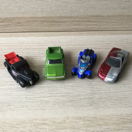 4 Hotwheels : 4 snelle autootjes