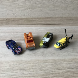 4 Hotwheels : 4 snelle autootjes