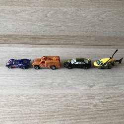 4 Hotwheels : 4 snelle autootjes