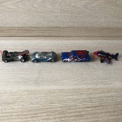 4 Hotwheels : 4 snelle autootjes