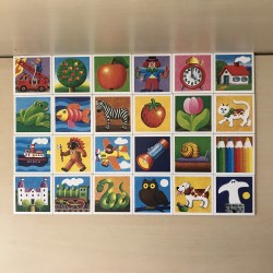 Kinder Memory met eenvoudige afbeeldingen