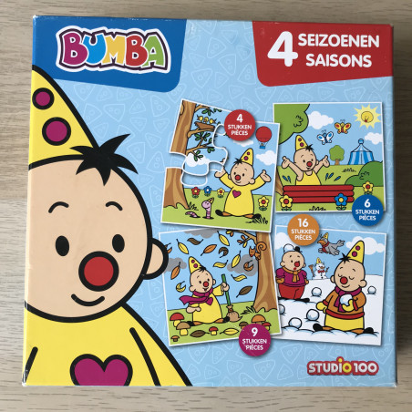 Bumba : 4 seizoenen 4 puzzels. 4, 6, 9 en 16 stukken