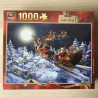 De slee van de Kerstman. Nieuw  1000 stukjes.