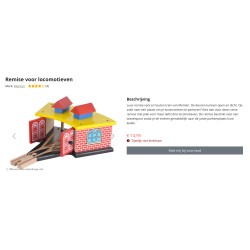 Remise voor Houten treinbaan