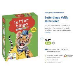 Veilig leren lezen. Letterbingo