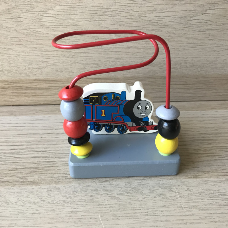 Thomas de trein. Mini houten kralenbaan :