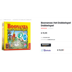 999 Games : Boonanza, het dobbelspel. Ongebruikt