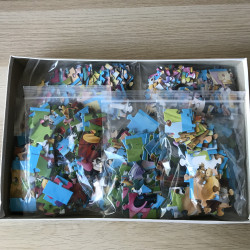 Mickey Mouse cartoon puzzel 3 x 25  3 x 35 en 3 x 56 stukjes totaal 348 stukjes