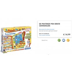 Ik leer door te spelen. De pratende pen. Eerste oefeningen.