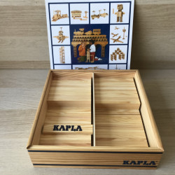 Kapla : 90 ( i.p.v. 100) plankjes. Deze uitvoering is een houten kist.