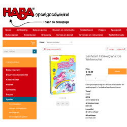 Haba : Eenhoorn Flonkerglans. Vriendenkwartet.