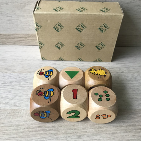 Janbibejan Dobbelsteen. Set van 6 voor veel spelletjes