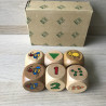 Janbibejan Dobbelsteen. Set van 6 voor veel spelletjes