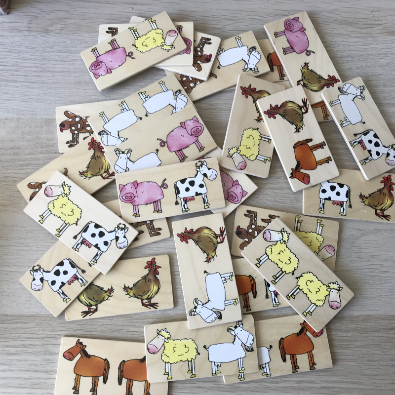 Janbibejan : boerderijdieren domino