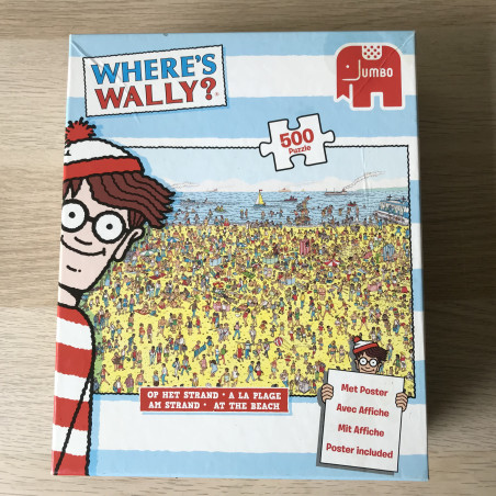 Where’s Wally. Op het strand.  500 stukjes