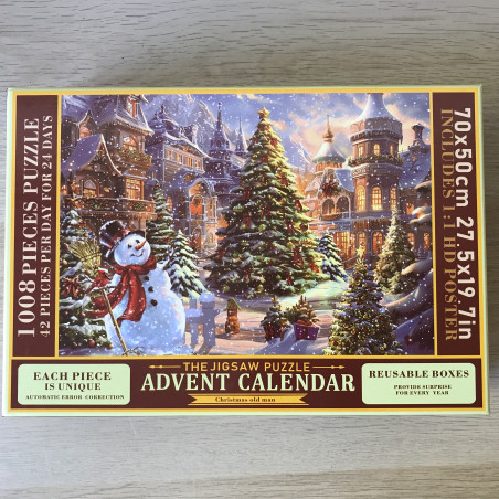 Puzzel van 1008 stukjes met Adventskalender