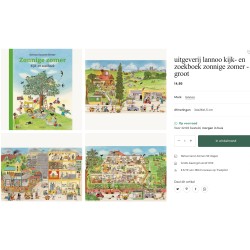 Zonnige zomer. Kijk- en zoekboek. Groot formaat