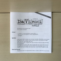 Davinci code. Ongebruikt